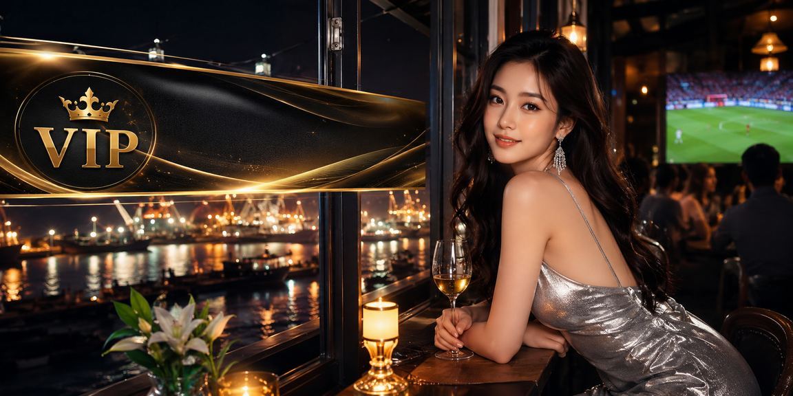 Cảnh biển Vũng Tàu về đêm với ly cà phê Việt Nam bên bàn VIP